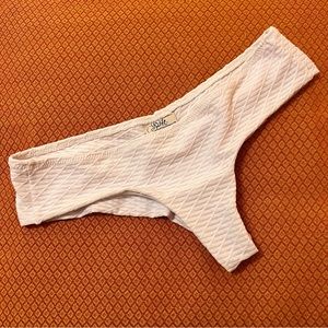 Salt Swimwear Cheeky White Bikini Bottom Size Small MADE IN USA 🇺🇸